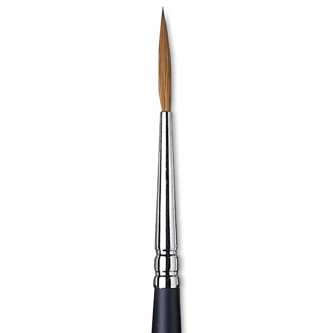 Open in modal - Winsor & Newton Artists' Kolinsky Sable Watercolor Brush - Rigger, Short Handle, Size 2