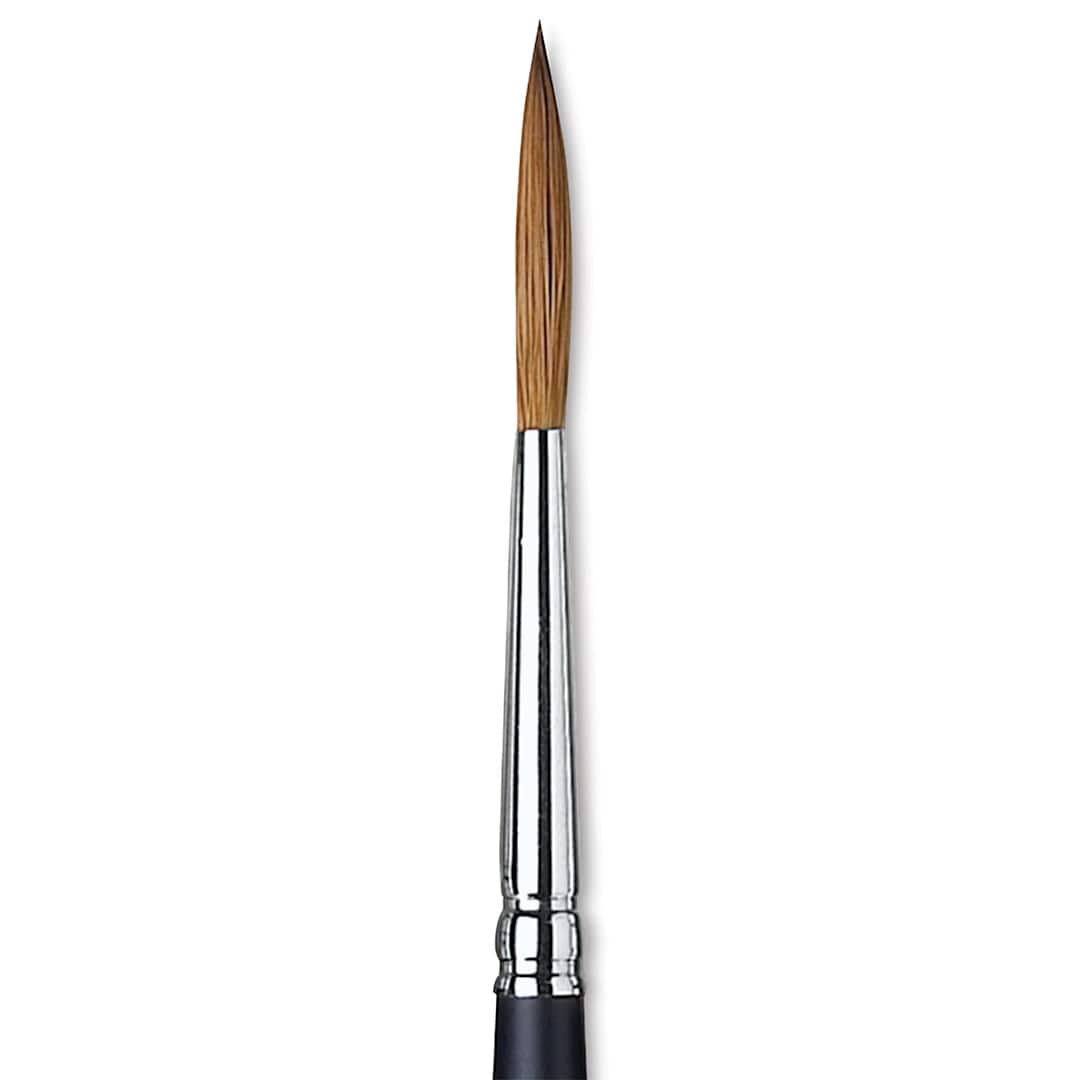Open in modal - Winsor & Newton Artists' Kolinsky Sable Watercolor Brush - Rigger, Short Handle, Size 4