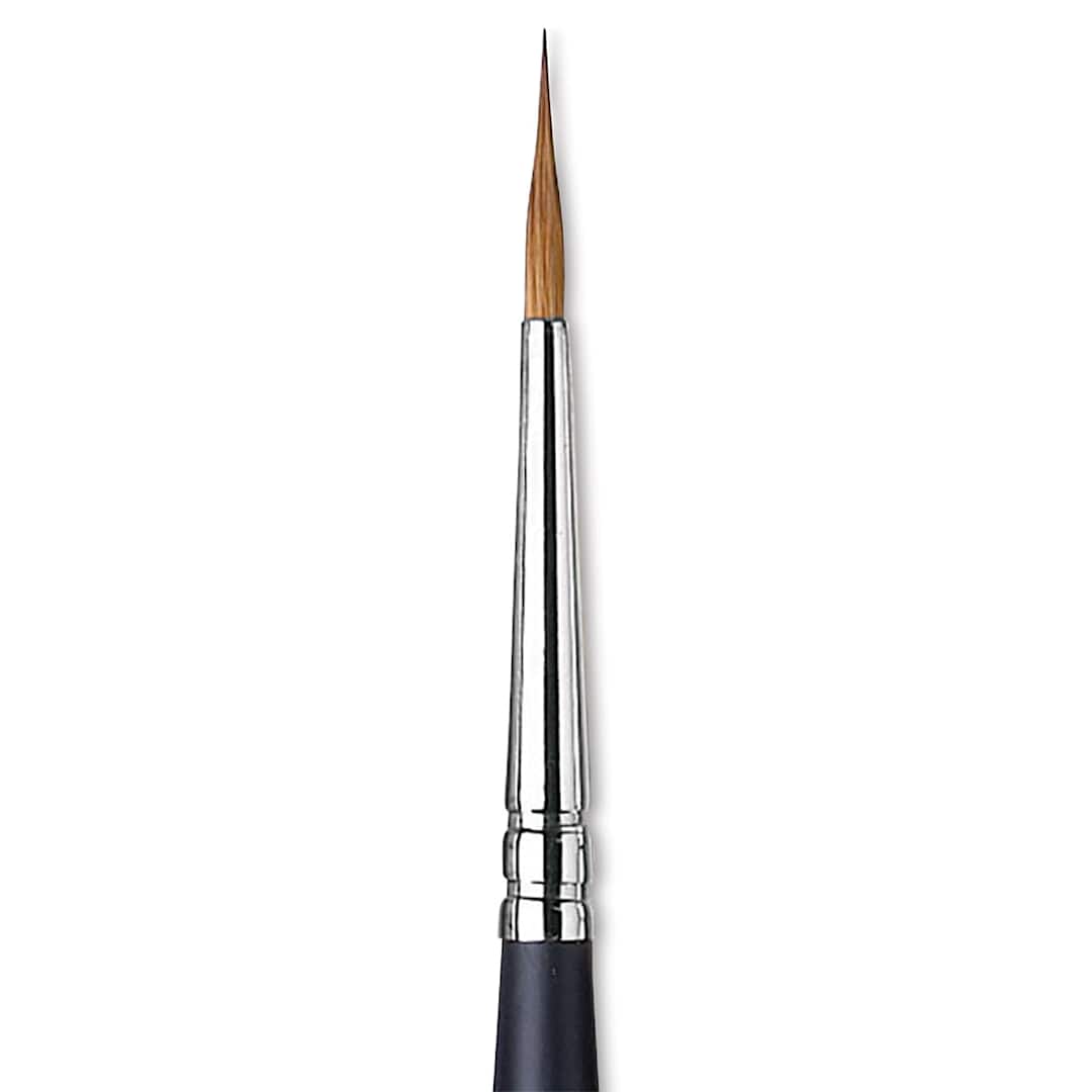 Open in modal - Winsor & Newton Artists' Kolinsky Sable Watercolor Brush - Pointed Round, Short Handle, Size 3