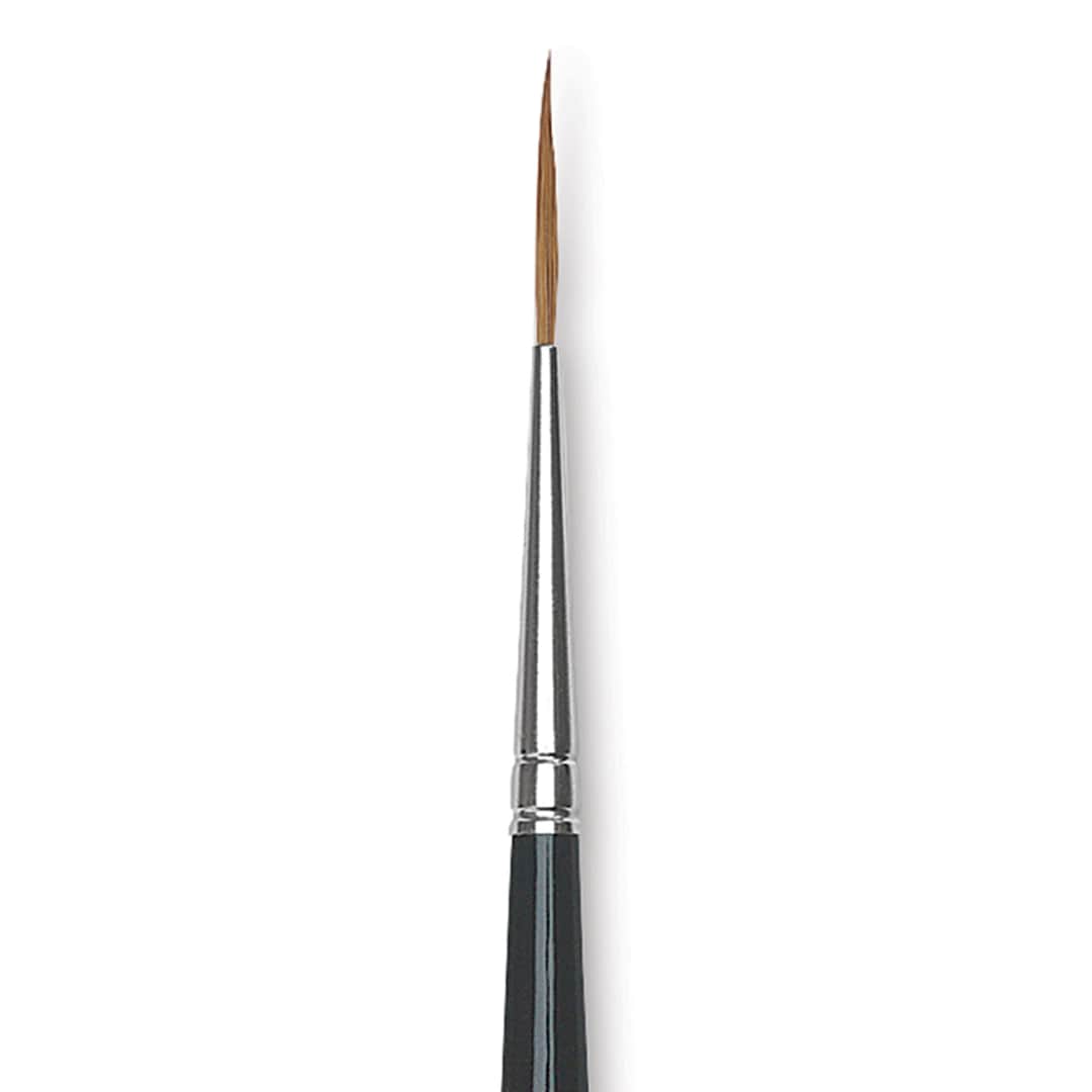 Open in modal - Da Vinci Maestro Kolinsky Brush - Liner, Short Handle, Size 0 close up