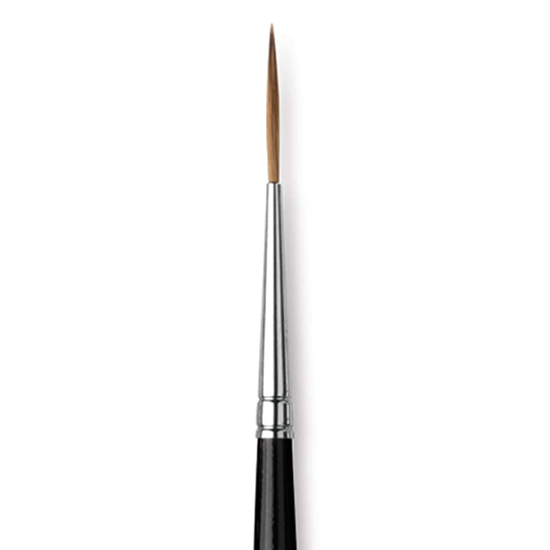 Open in modal - Da Vinci Maestro Kolinsky Brush - Liner, Short Handle, Size 1 close up