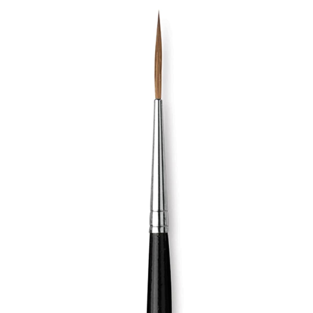 Open in modal - Da Vinci Maestro Kolinsky Brush - Liner, Short Handle, Size 2 close up