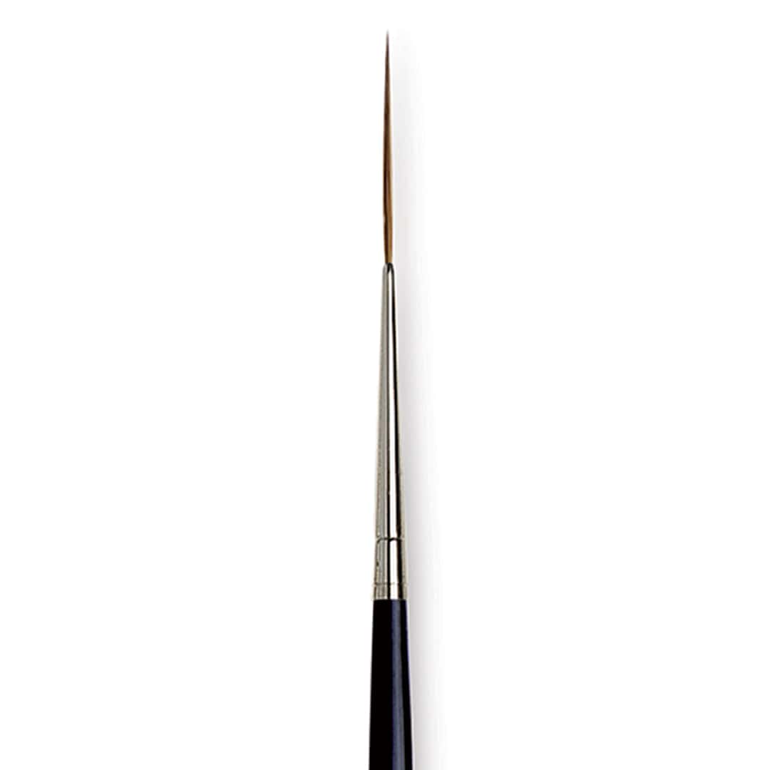Open in modal - Da Vinci Maestro Kolinsky Brush - Long Liner, Short Handle, Size 10/0 close up