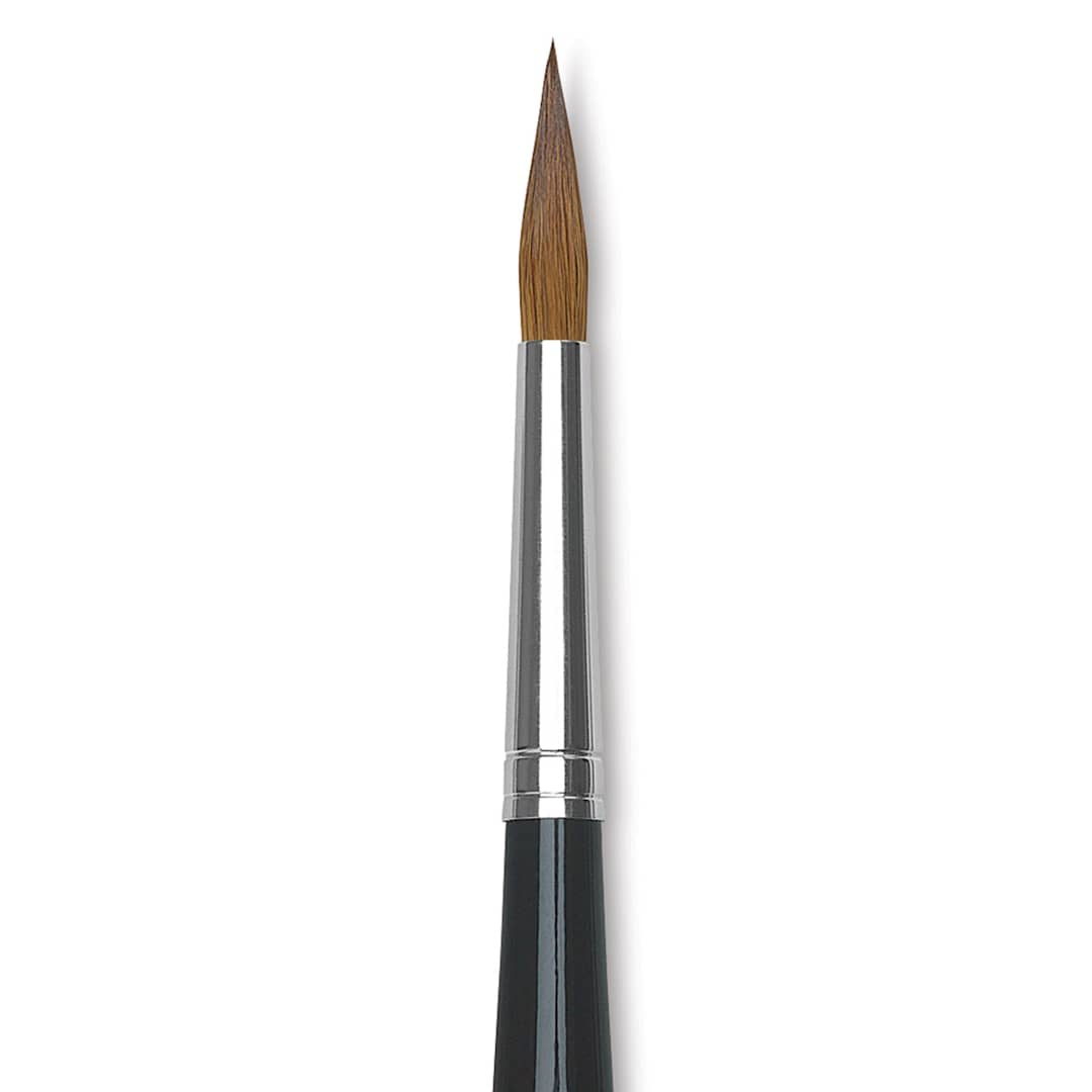 Open in modal - Da Vinci Maestro Kolinsky Brush - Long Tapered Round, Short Handle, Size 8 close up