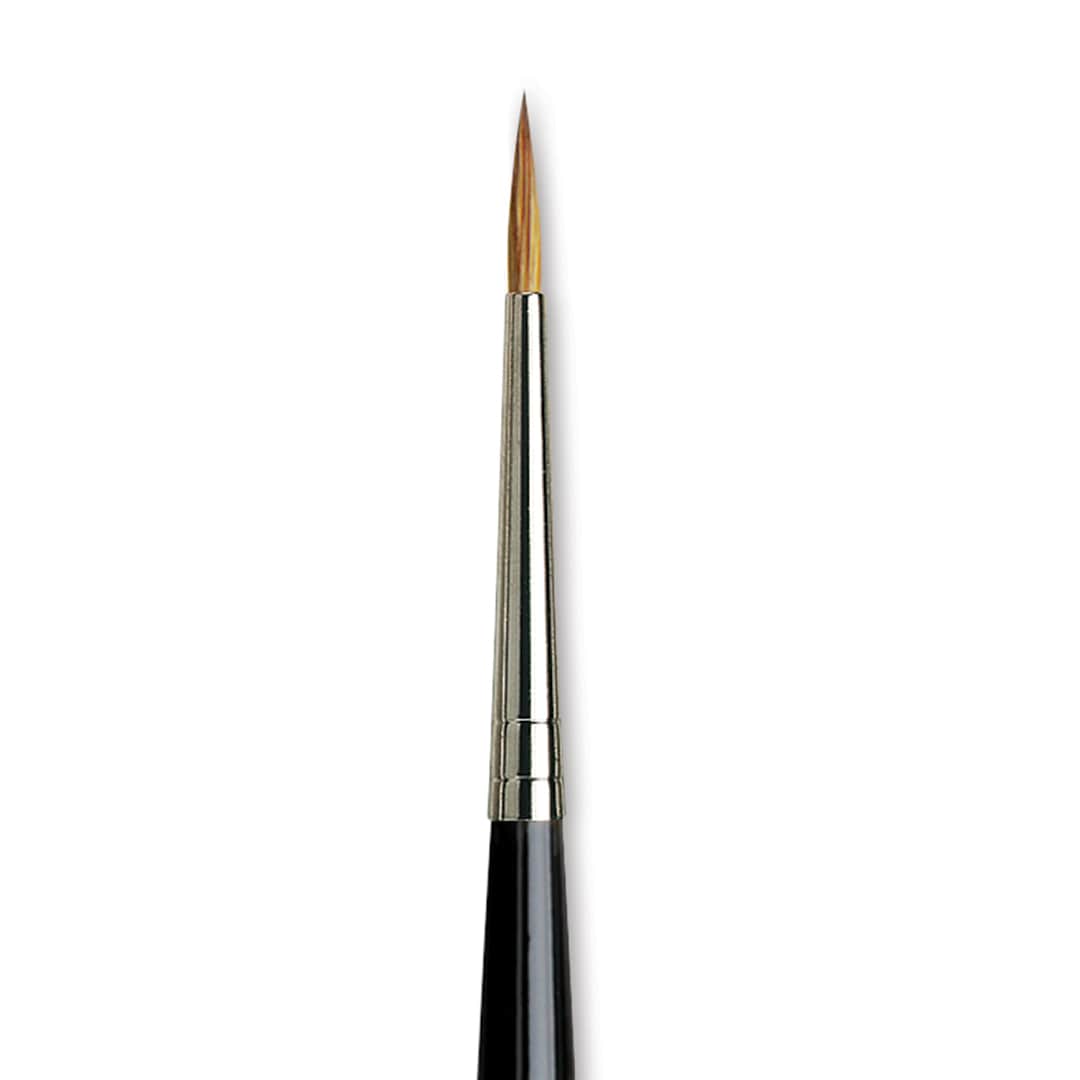 Open in modal - Da Vinci Maestro Kolinsky Brush - Restauro Retouch, Short Handle, Size 3 close up
