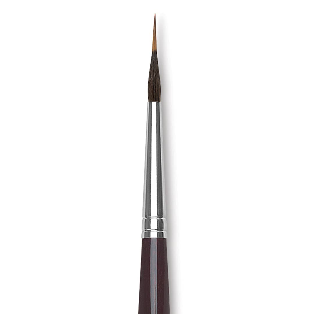 Open in modal - Da Vinci Maestro Kolinsky Brush - Special Inlaid Liner, Short Handle, Size 5 close up