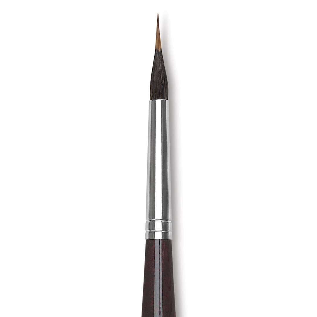 Open in modal - Da Vinci Maestro Kolinsky Brush - Special Inlaid Liner, Short Handle, Size 8 close up