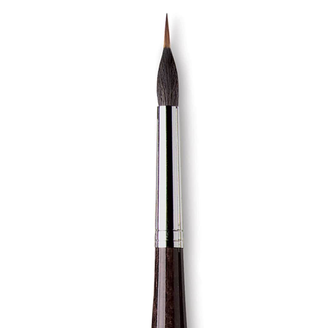 Open in modal - Da Vinci Maestro Kolinsky Brush - Special Inlaid Liner, Short Handle, Size 10 close up