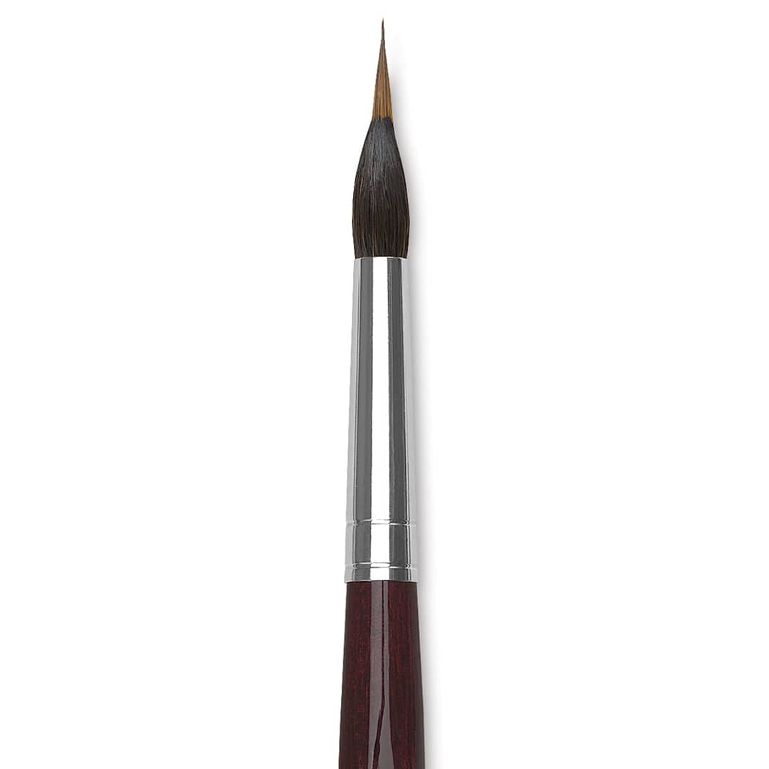 Open in modal - Da Vinci Maestro Kolinsky Brush - Special Inlaid Liner, Short Handle, Size 12 close up