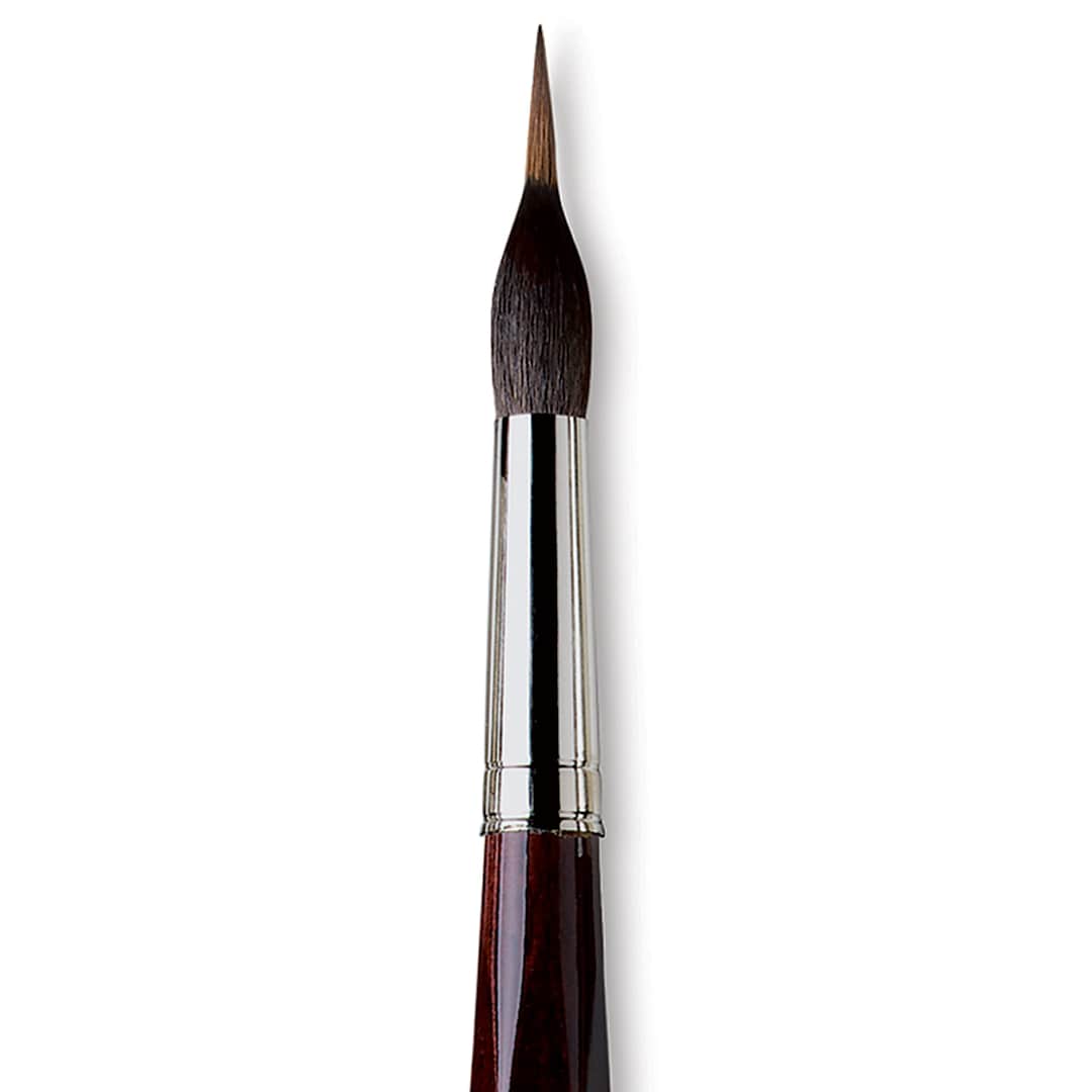 Open in modal - Da Vinci Maestro Kolinsky Brush - Special Inlaid Liner, Short Handle, Size 18 close up