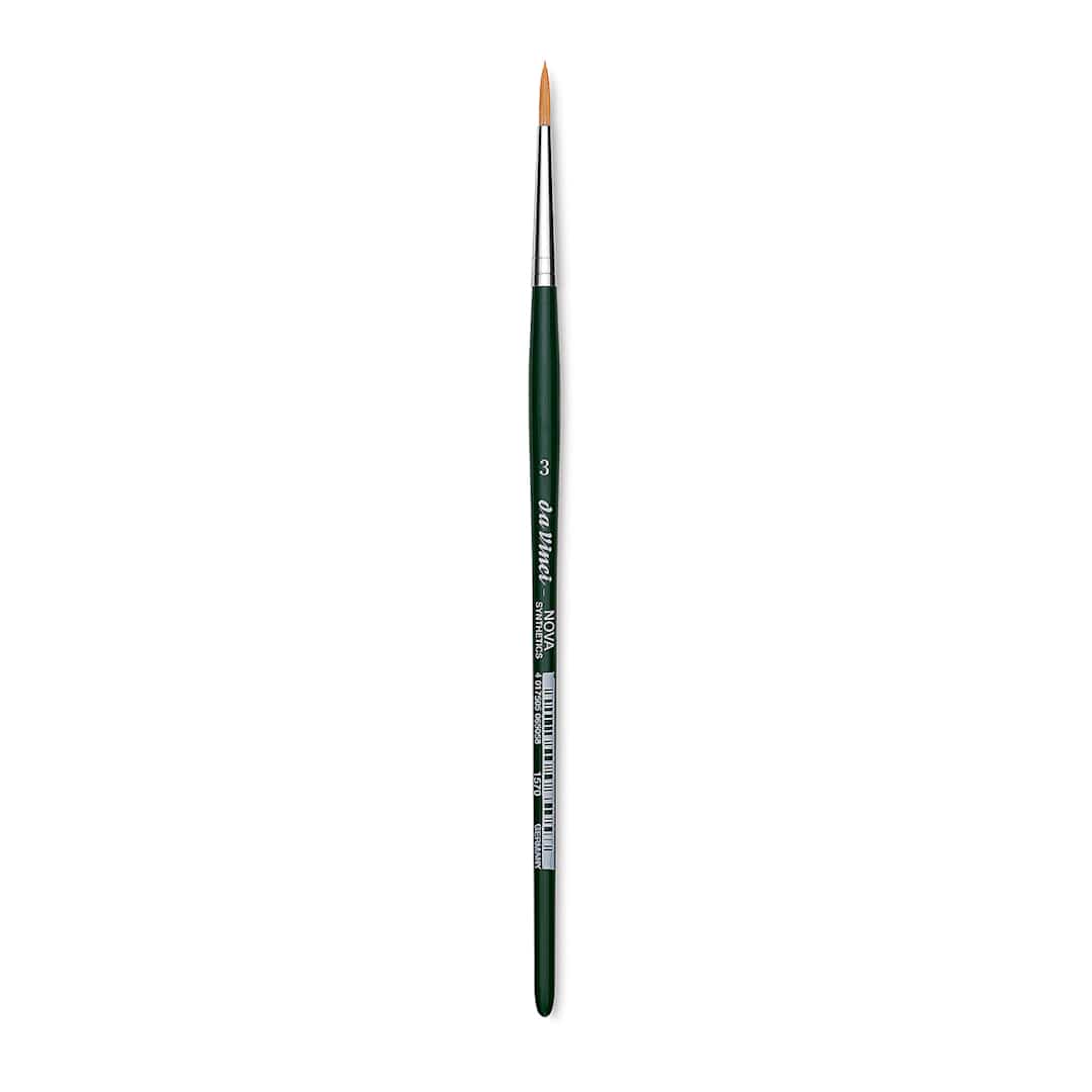 Open in modal - Da Vinci Nova Brush - Round, Short Handle, Size 3