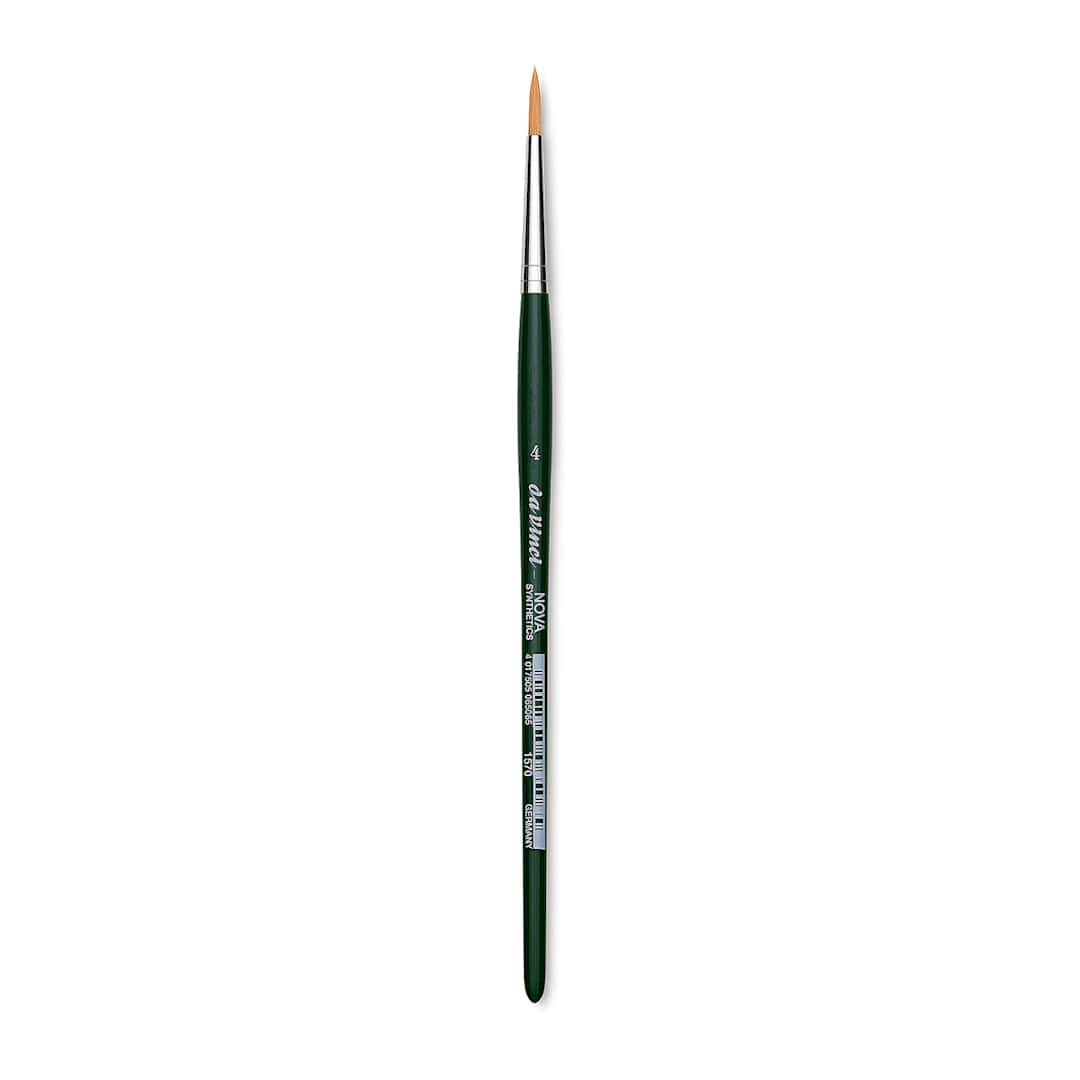 Open in modal - Da Vinci Nova Brush - Round, Short Handle, Size 4