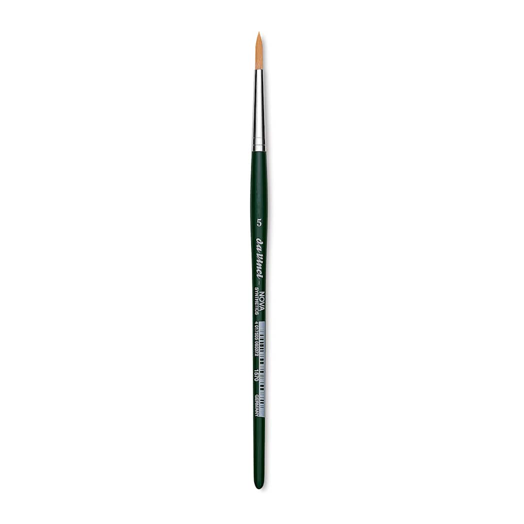Open in modal - Da Vinci Nova Brush - Round, Short Handle, Size 5