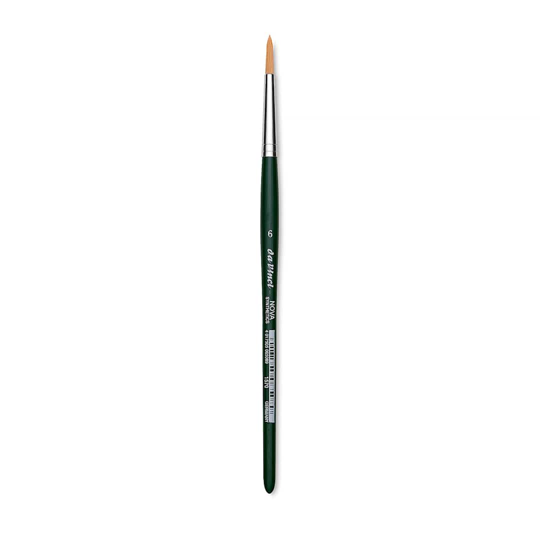 Open in modal - Da Vinci Nova Brush - Round, Short Handle, Size 6