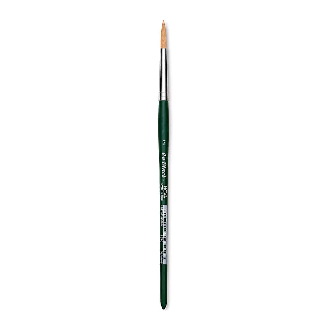 Open in modal - Da Vinci Nova Brush - Round, Short Handle, Size 7