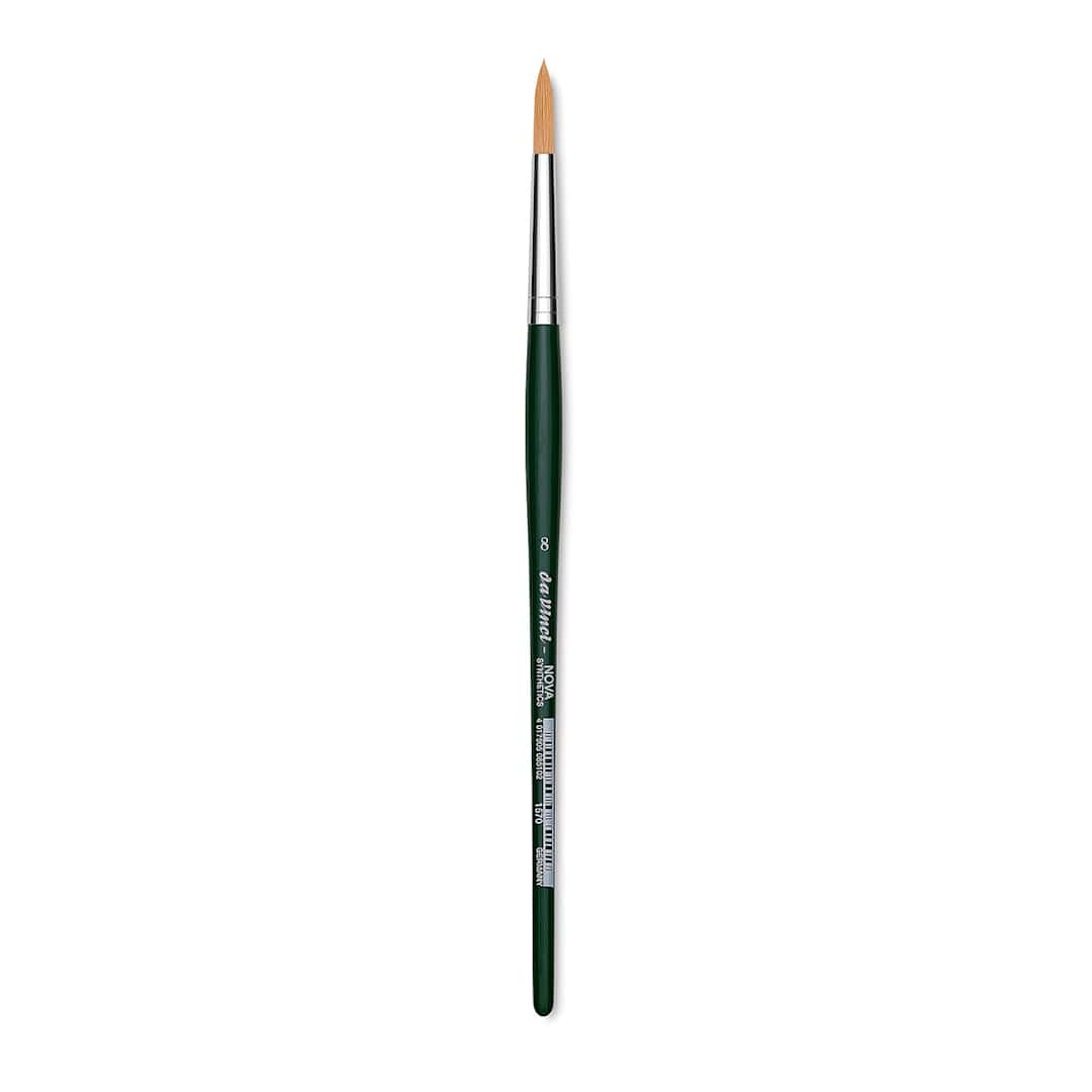 Open in modal - Da Vinci Nova Brush - Round, Short Handle, Size 8