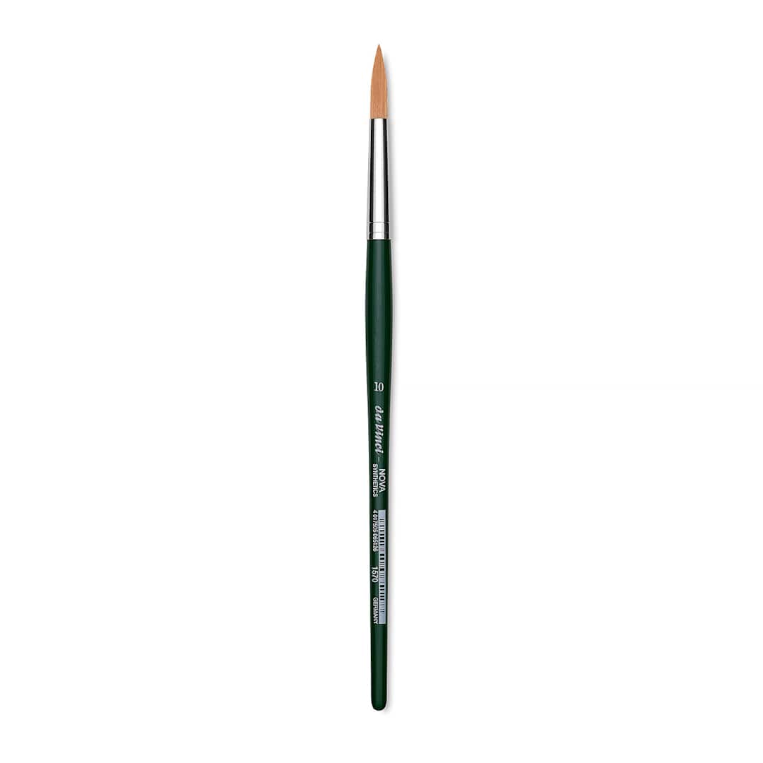 Open in modal - Da Vinci Nova Brush - Round, Short Handle, Size 10