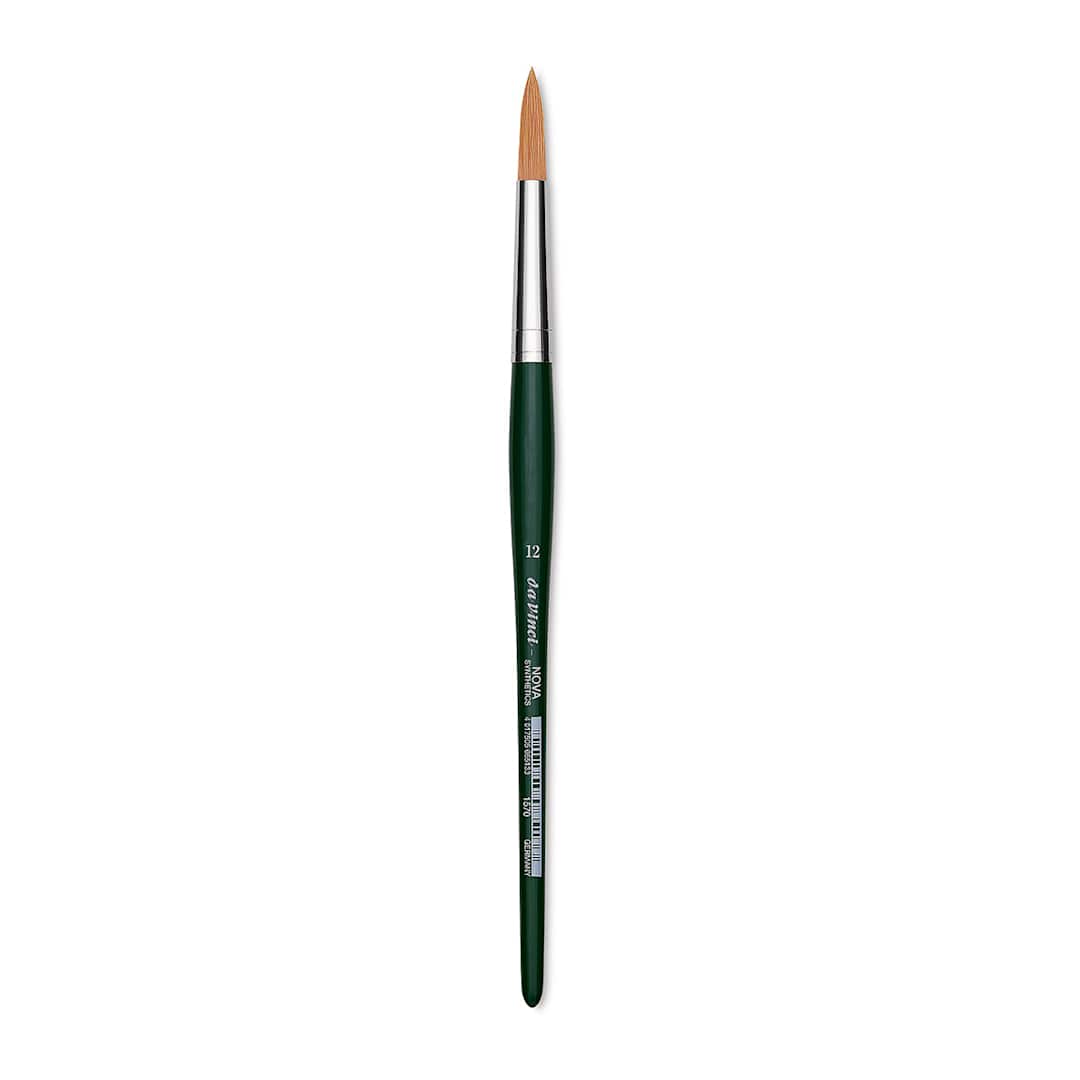 Open in modal - Da Vinci Nova Brush - Round, Short Handle, Size 12