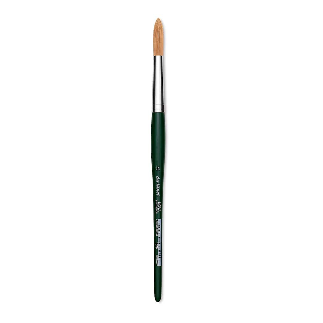 Open in modal - Da Vinci Nova Brush - Round, Short Handle, Size 14