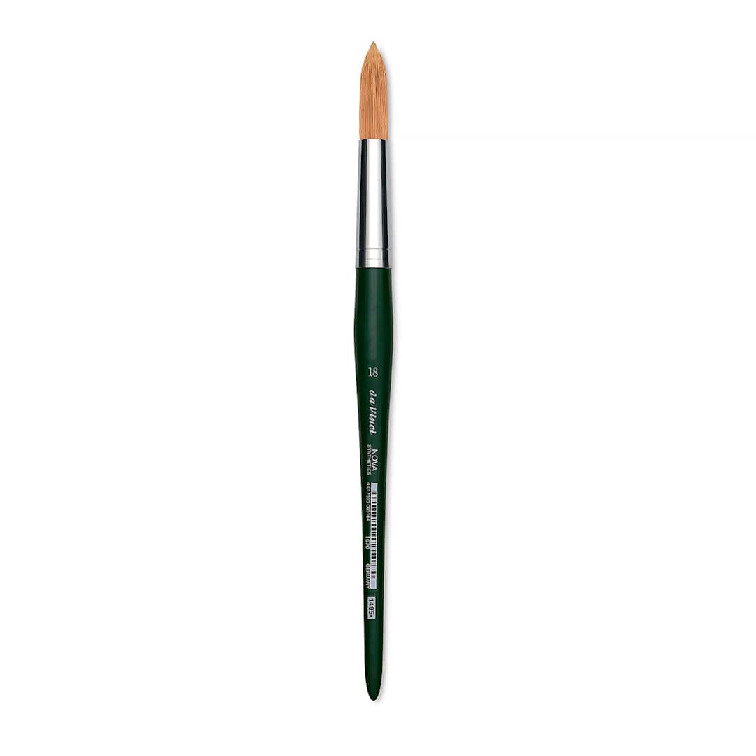 Open in modal - Da Vinci Nova Brush - Round, Short Handle, Size 18