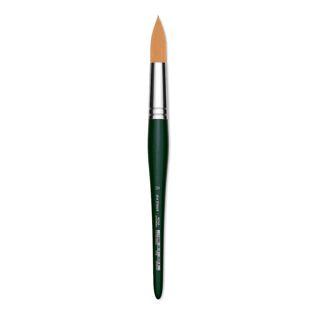 Open in modal - Da Vinci Nova Brush - Round, Short Handle, Size 30