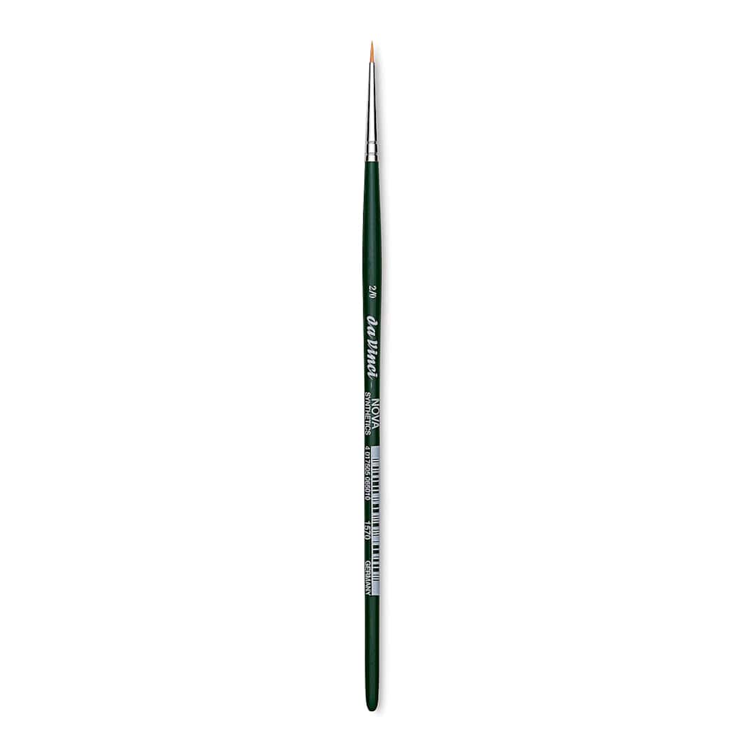 Open in modal - Da Vinci Nova Brush - Round, Short Handle, Size 2/0