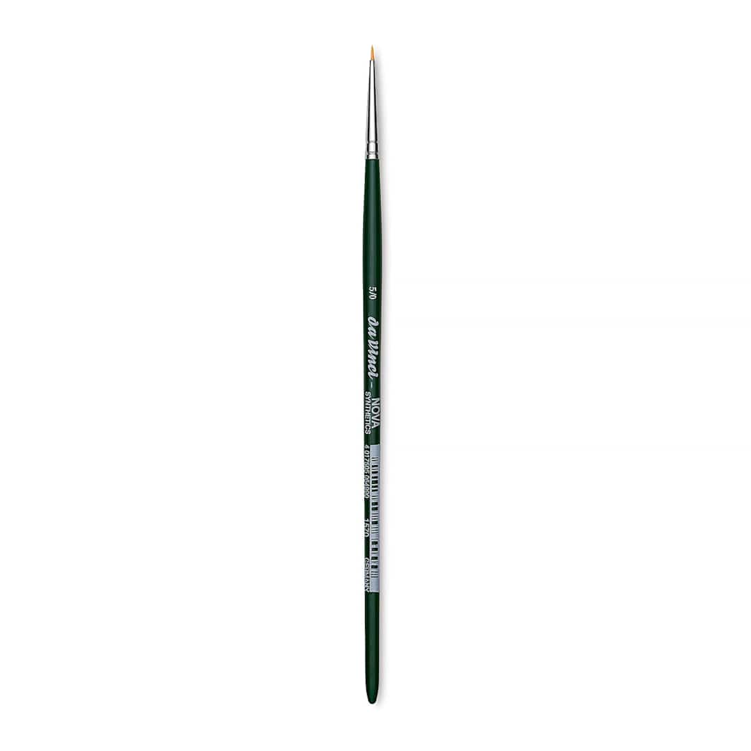 Open in modal - Da Vinci Nova Brush - Round, Short Handle, Size 5/0