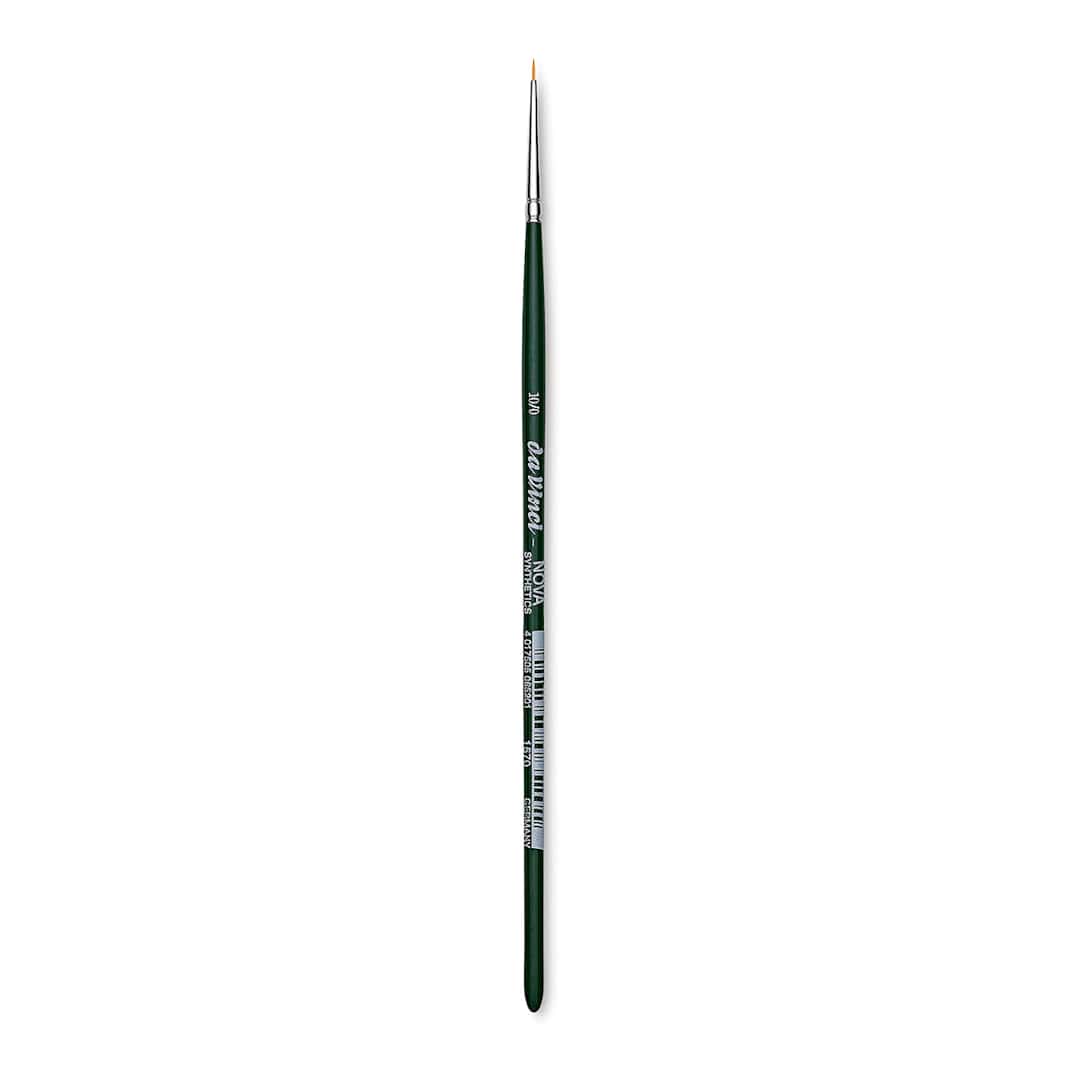 Open in modal - Da Vinci Nova Brush - Round, Short Handle, Size 10/0