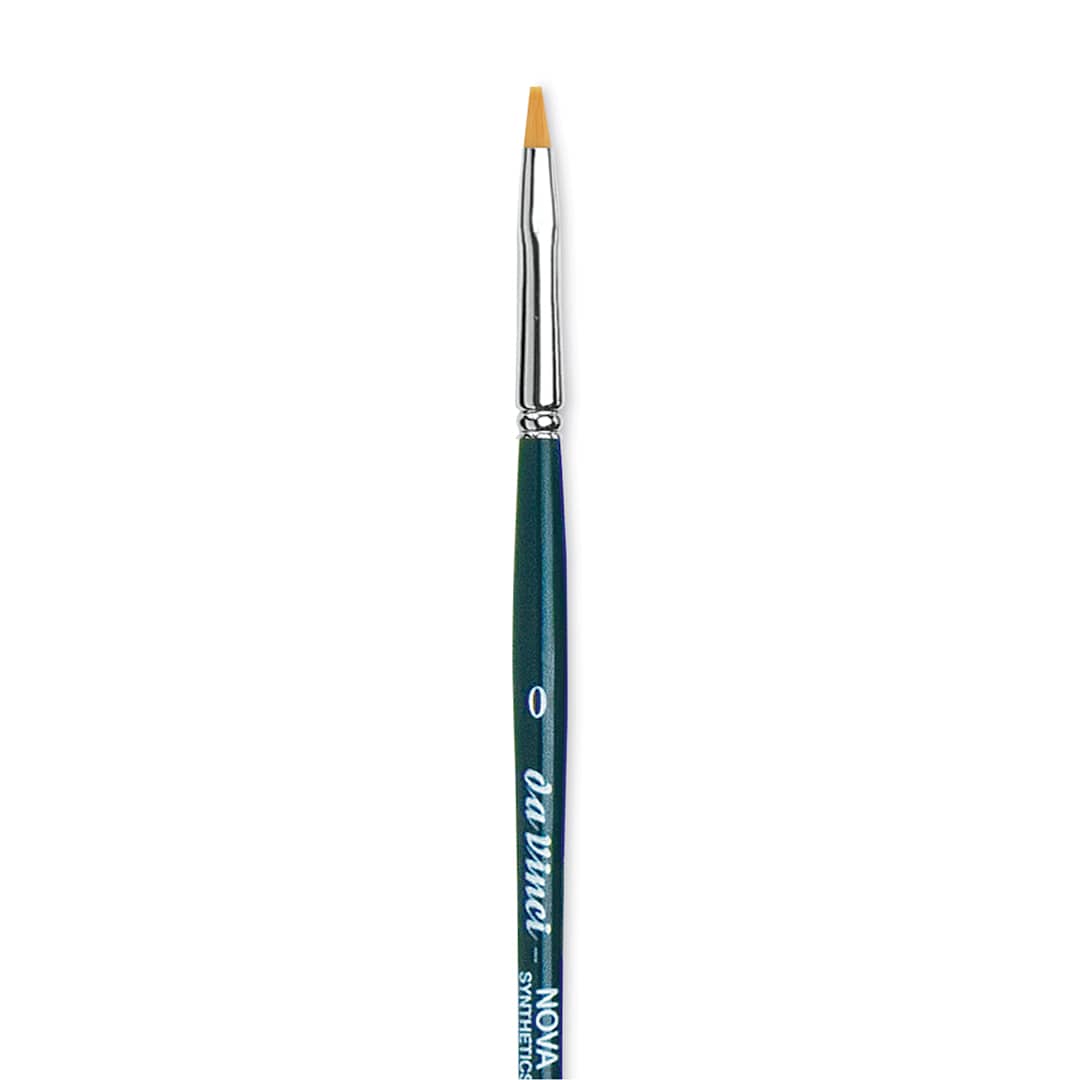 Open in modal - Da Vinci Nova Brush - Bright, Short Handle, Size 0 close up