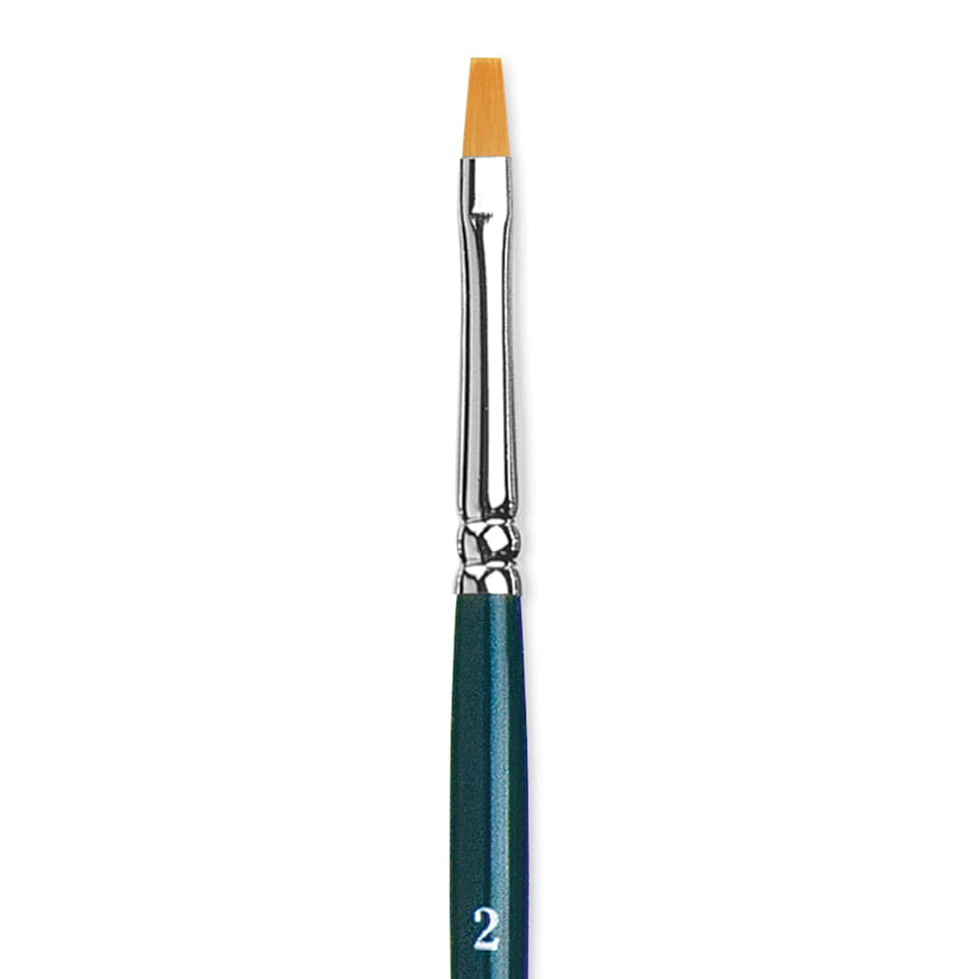 Open in modal - Da Vinci Nova Brush - Bright, Short Handle, Size 2 close up