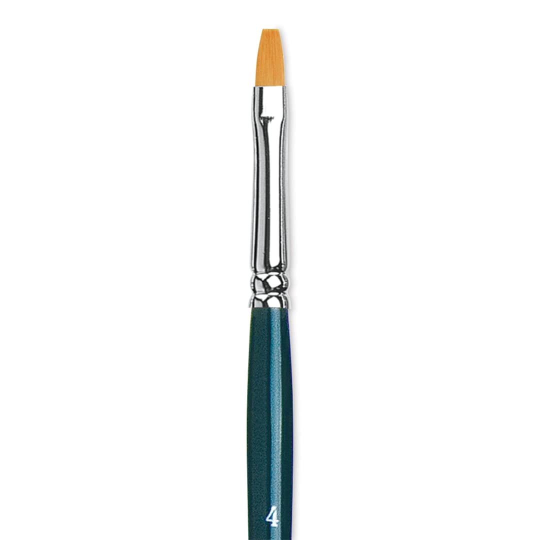Open in modal - Da Vinci Nova Brush - Bright, Short Handle, Size 4 close up