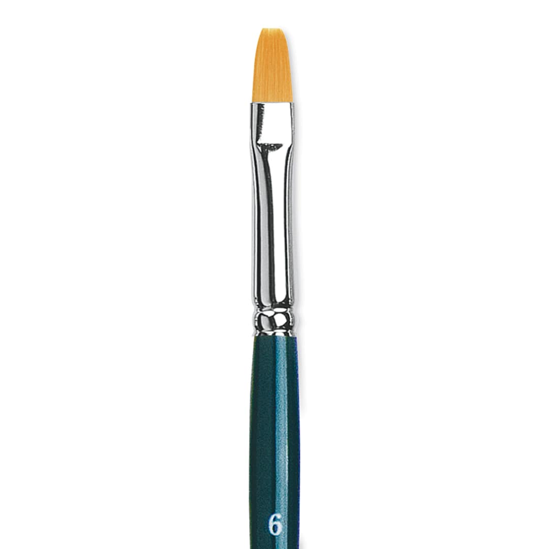 Open in modal - Da Vinci Nova Brush - Bright, Short Handle, Size 6 close up