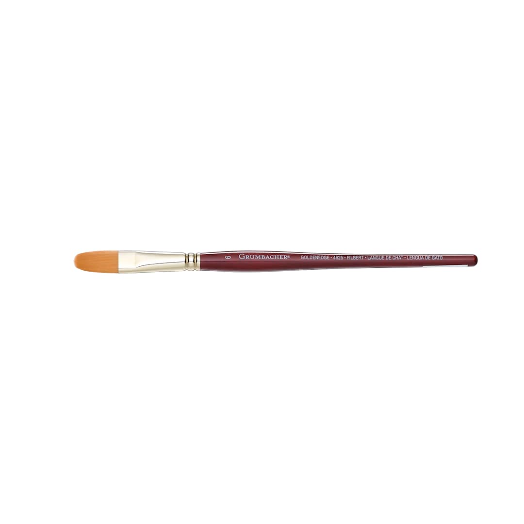 Open in modal - Grumbacher Goldenedge Brush, Filbert, 6