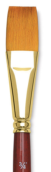 Open in modal - Goldenedge Synthetic Sable Brushes - Closeup of Aquarelle Brush
