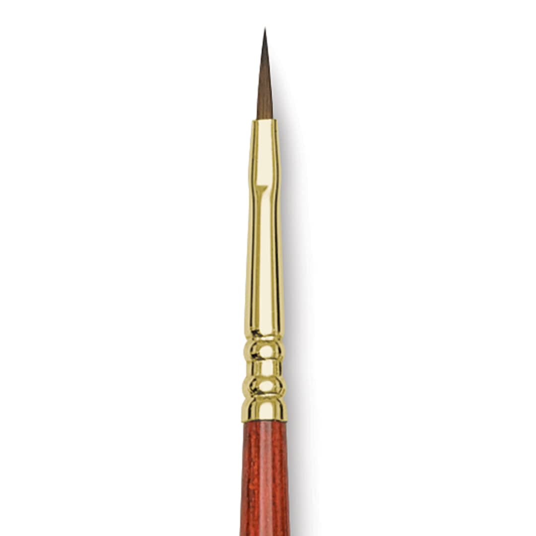 Open in modal - Blick Master Kolinsky Sable Brush - Filbert, Short Handle, Size 1 close up