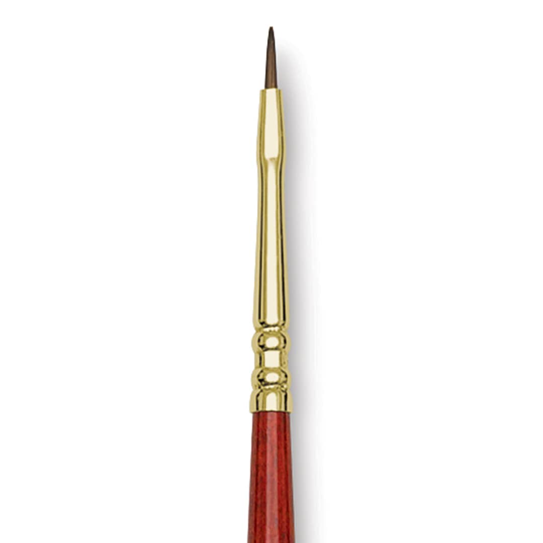 Open in modal - Blick Master Kolinsky Sable Brush - Bright, Short Handle, Size 0 close up
