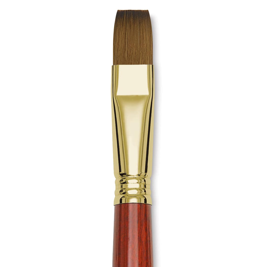Open in modal - Blick Master Kolinsky Sable Brush - Bright, Short Handle, Size 16 close up