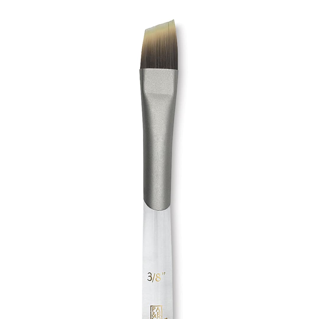 Open in modal - Princeton Synthetic Clear Handle Brush - Angle Wash, Short Handle, Size 3/8"