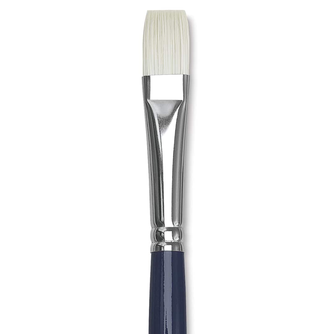 Open in modal - Silver Brush Bristlon Stiff White Synthetic Brush - Bright, Size 8 (close-up)
