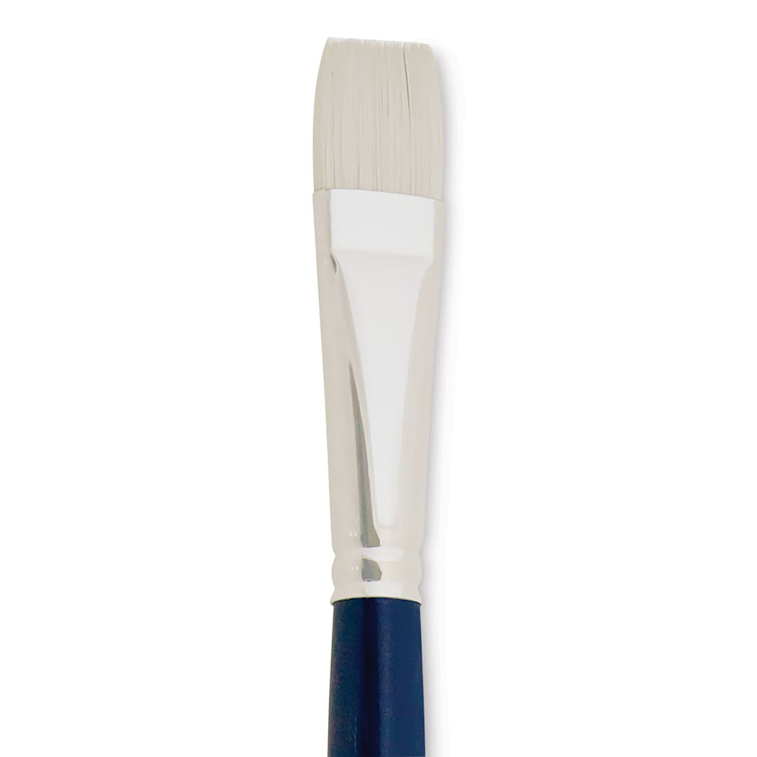 Open in modal - Silver Brush Bristlon Stiff White Synthetic Brush - Bright, Size 10 (close-up)