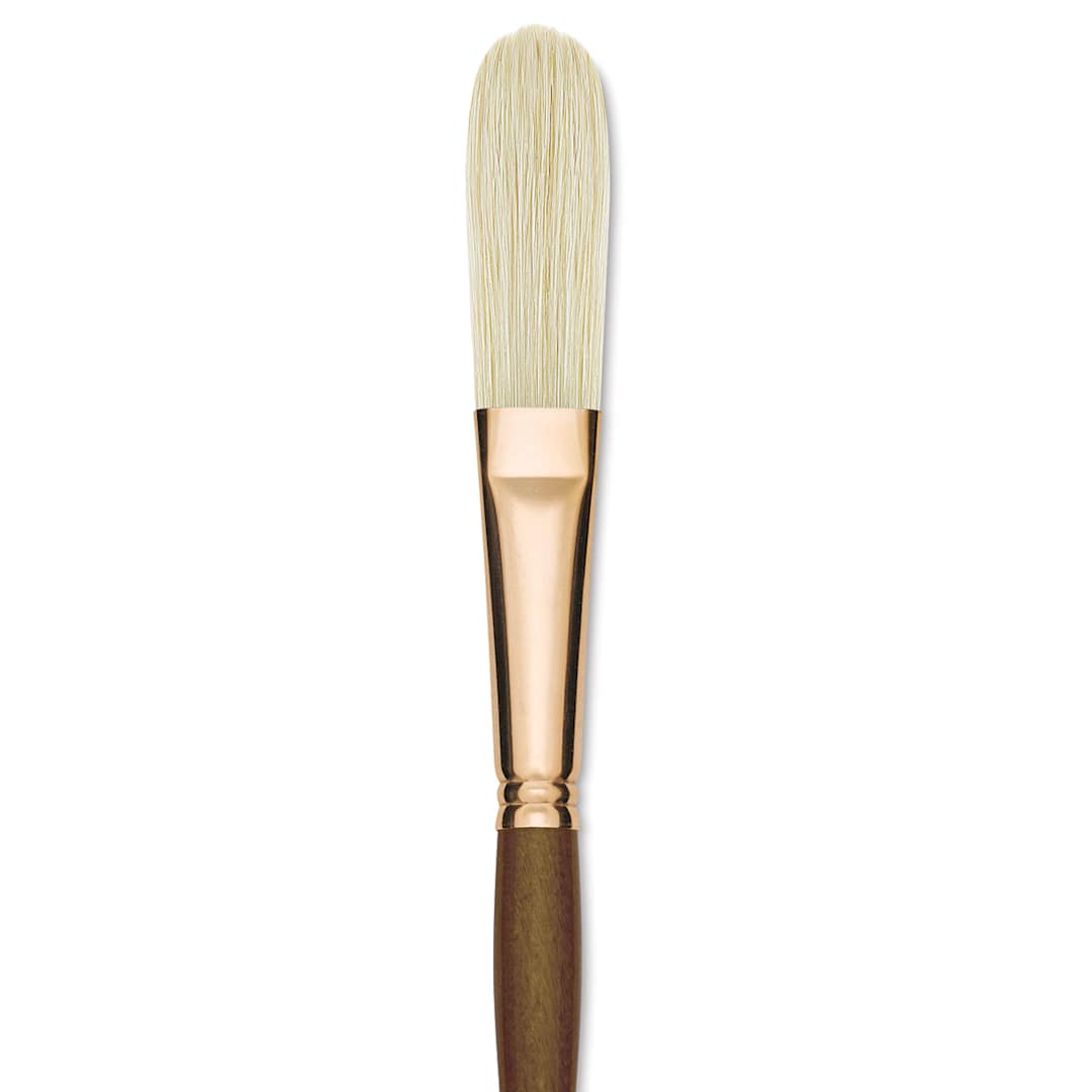 Open in modal - Princeton Best Natural Bristle Brush - Egbert, Long Handle, Size 12 close up