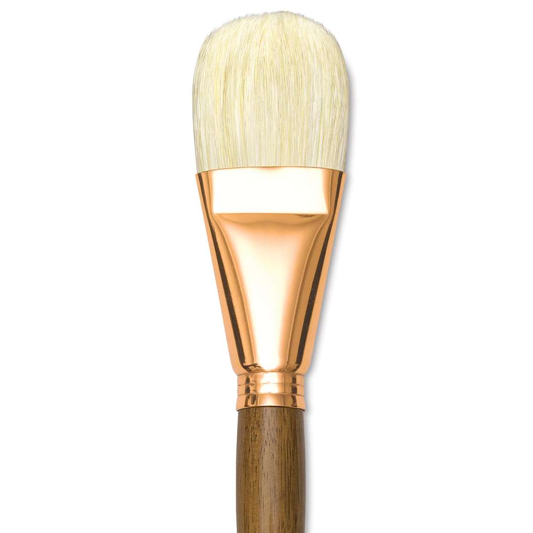Open in modal - Princeton Best Natural Bristle Brush - Filbert, Long Handle, Size 20 close up