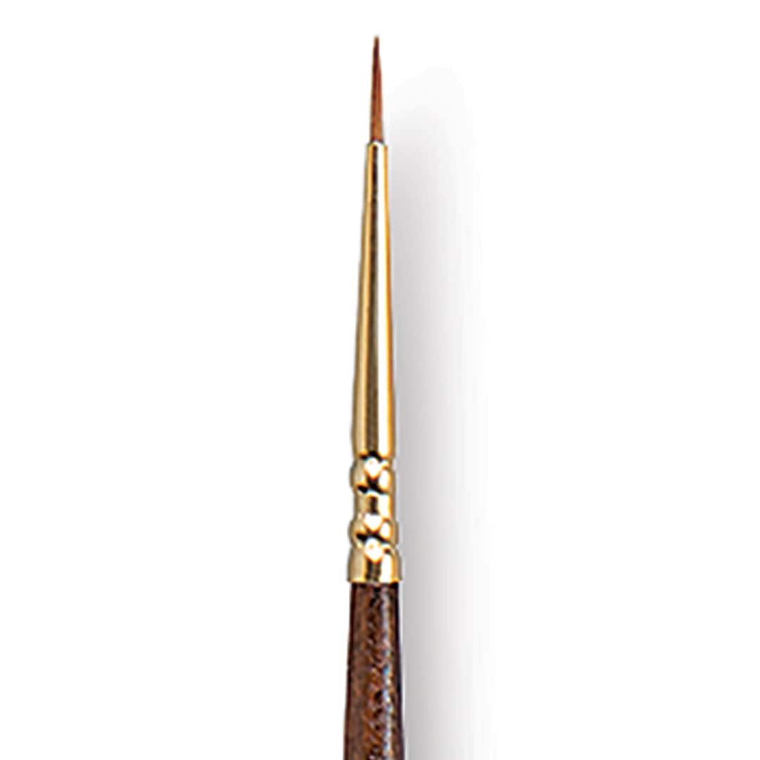 Open in modal - Escoda Reserva Kolinsky-Tajmyr Sable Brush - Round, Long Handle, Size 2/0 close up