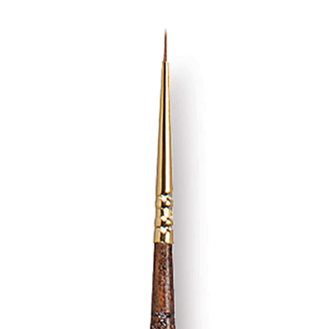 Open in modal - Escoda Reserva Kolinsky-Tajmyr Sable Brush - Round, Long Handle, Size 3/0 close up
