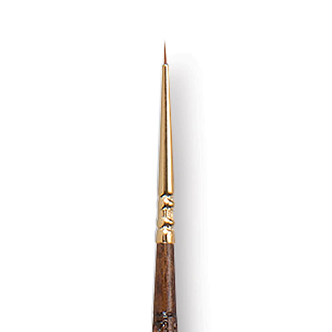 Open in modal - Escoda Reserva Kolinsky-Tajmyr Sable Brush - Round, Long Handle, Size 4/0 close up