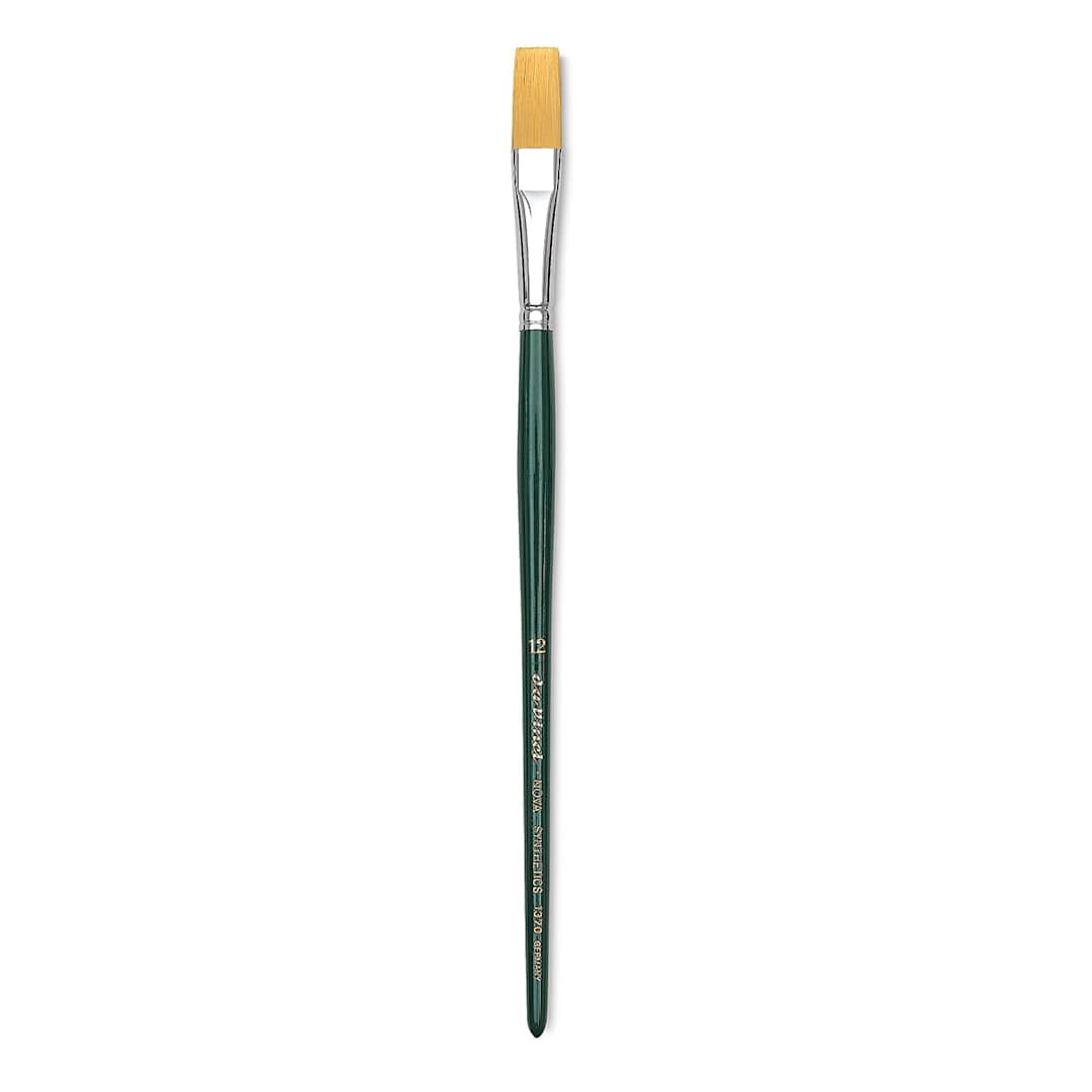 Open in modal - Da Vinci Nova Brush - One Stroke, Short Handle, Size 12