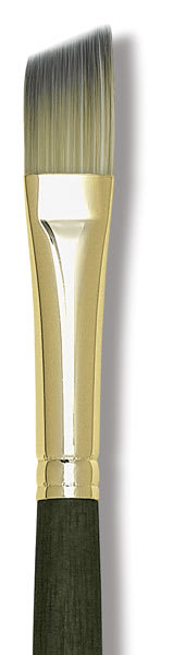 Open in modal - Princeton Umbria Series Synthetic Brushes - Closeup of Angular Bright Brush