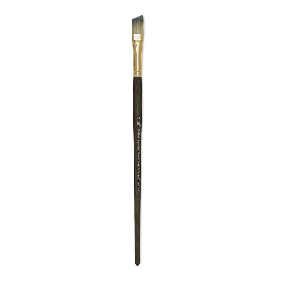 Open in modal - Princeton Umbria Brush - Angular Bright, Long Handle, Size 8
