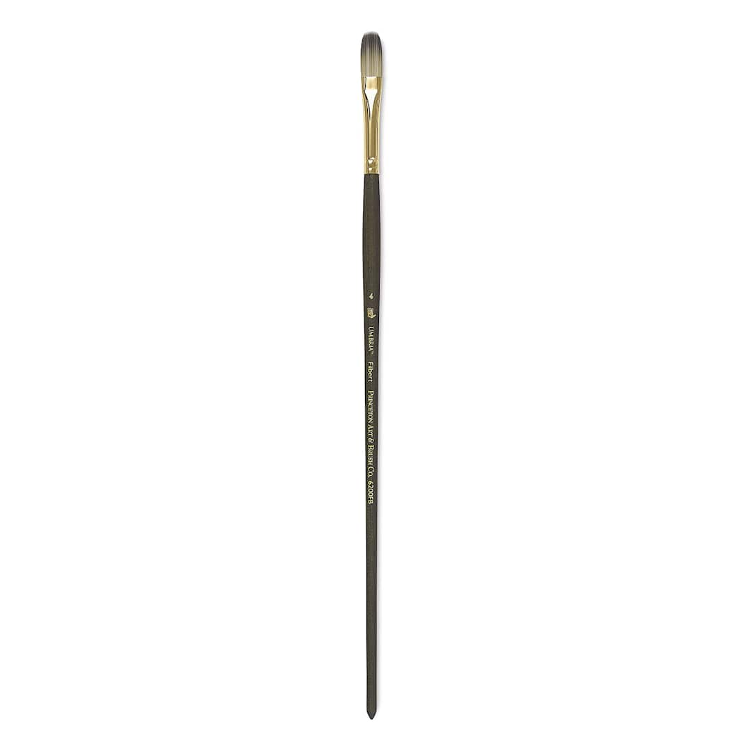 Open in modal - Princeton Umbria Brush - Filbert, Long Handle, Size 4