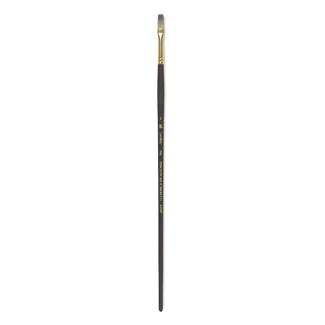 Open in modal - Princeton Umbria Brush - Flat, Long Handle, Size 2